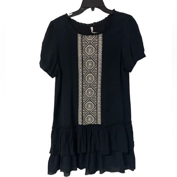 Willow and clay size Medium. Tiers two layers Rayon dress - Picture 1 of 6